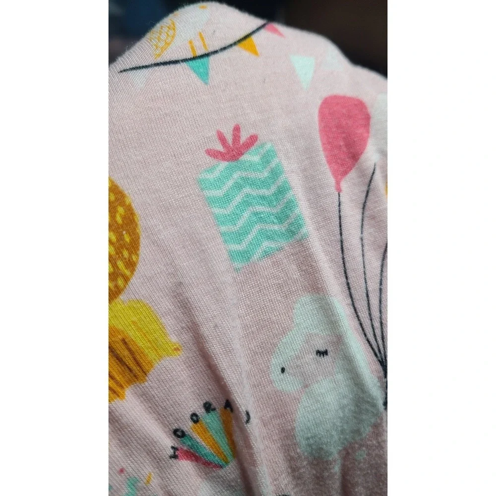 Little Sleepies Pink Party Animals 2pc Pajama Set - Size‎ 18-24M